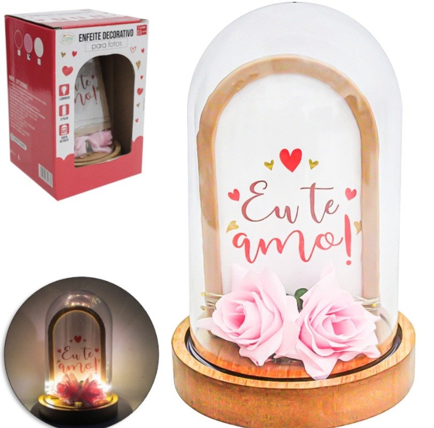 CUPULA LUMINOSA COM LED 11,5CM 18CM REF: 7648