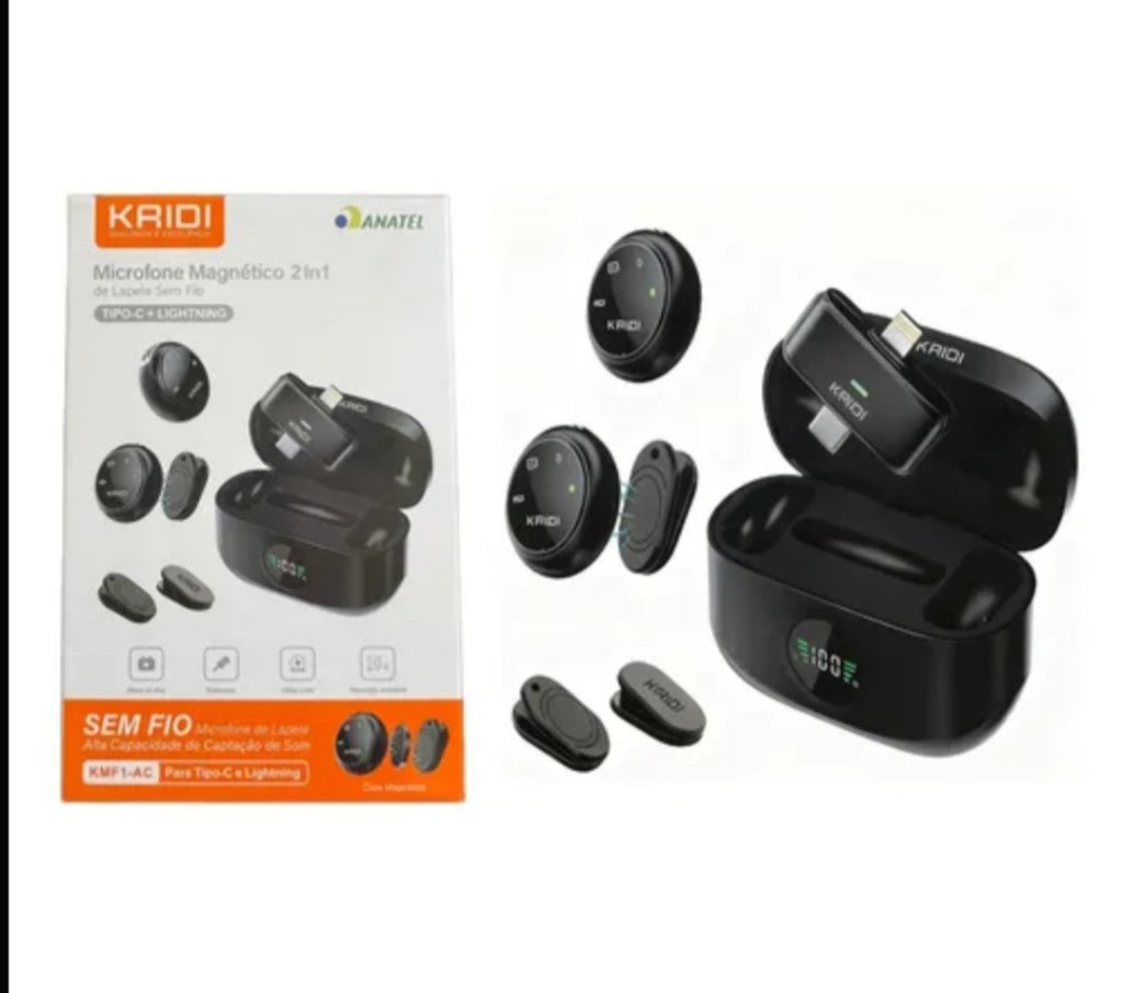 MICROFONE DE LAPELA SEM FIO REF: 7552