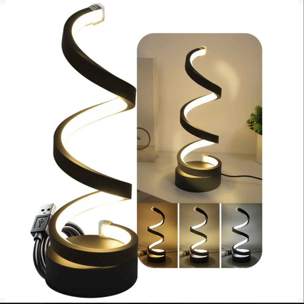 LUMINARIA DE MESA ESPIRAL LED USB REF; TOP2219