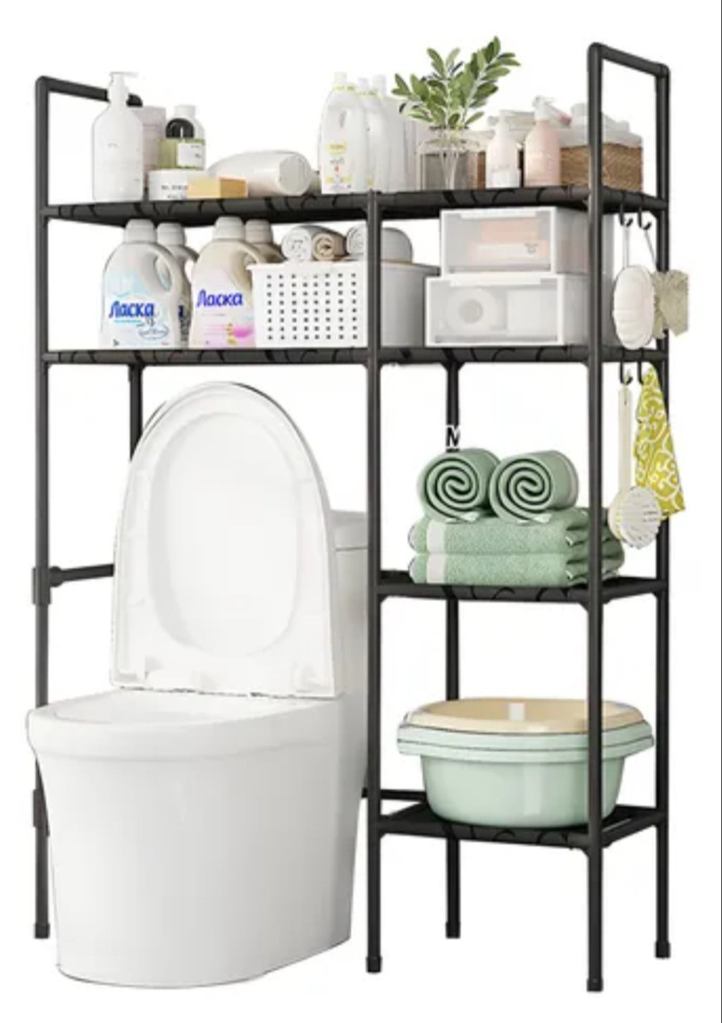 ESTANTE MULTIUSO PARA BANHEIRO 80X25X130 REF: 7752