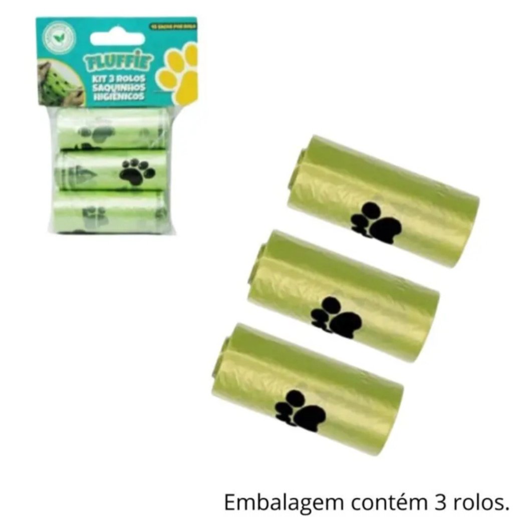 SACO DE LIXO PARA PET 3 ROLOS REF: 7514