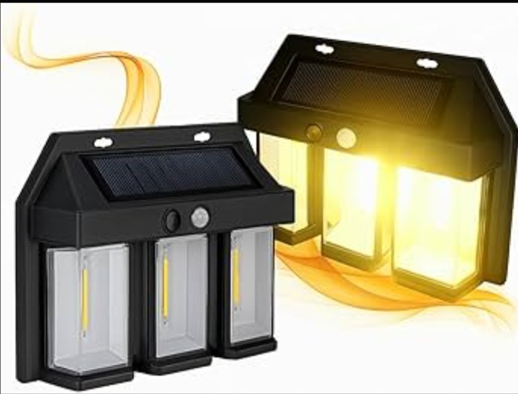 LUMINARIA SOLAR DE PAREDE COM SENSOR SOLAR REF: BM-8547