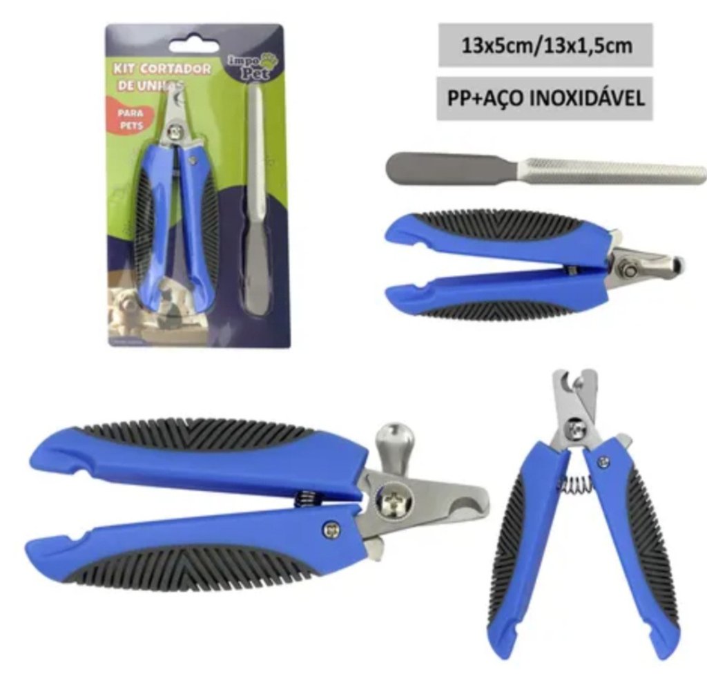 KIT CORTADOR DE UNHAS PARA PETS COM 2 PCS REF: IP01024