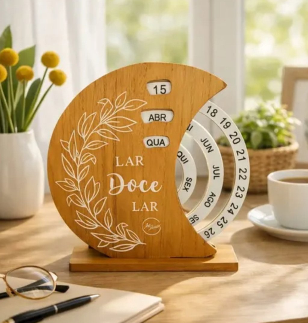 CALENDÁRIO DECORATIVO DE MDF REF: HD65981