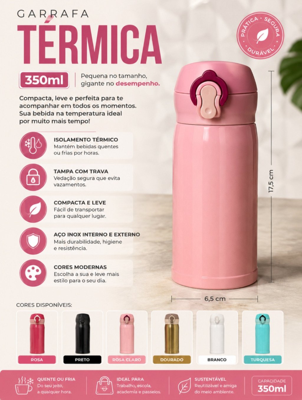 GARRAFA TERMICA 350ML REF: HG62336