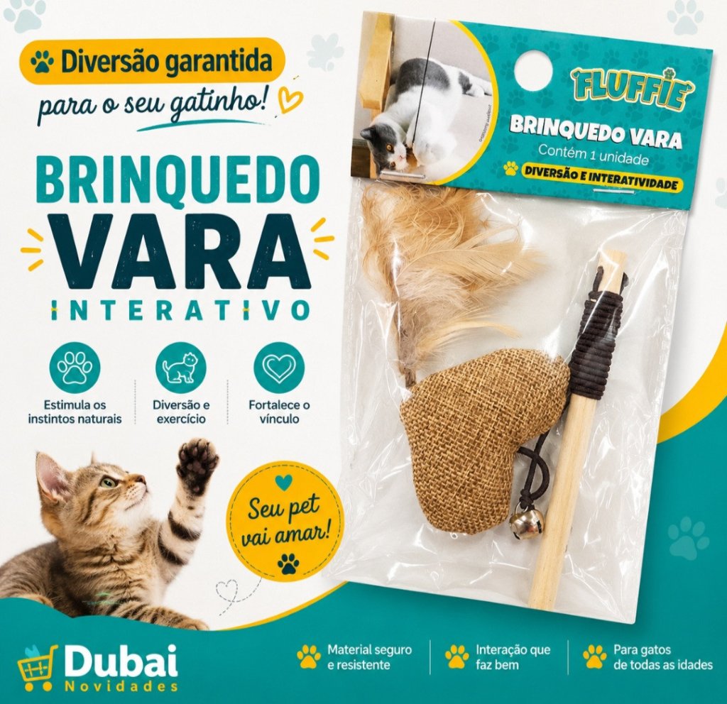 BRINQUEDO VARETA PRA GATO REF: CB3245