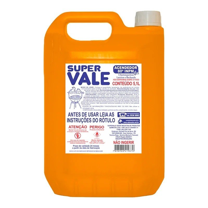 ACENDEDOR 80 INPM GEL 5,1LT