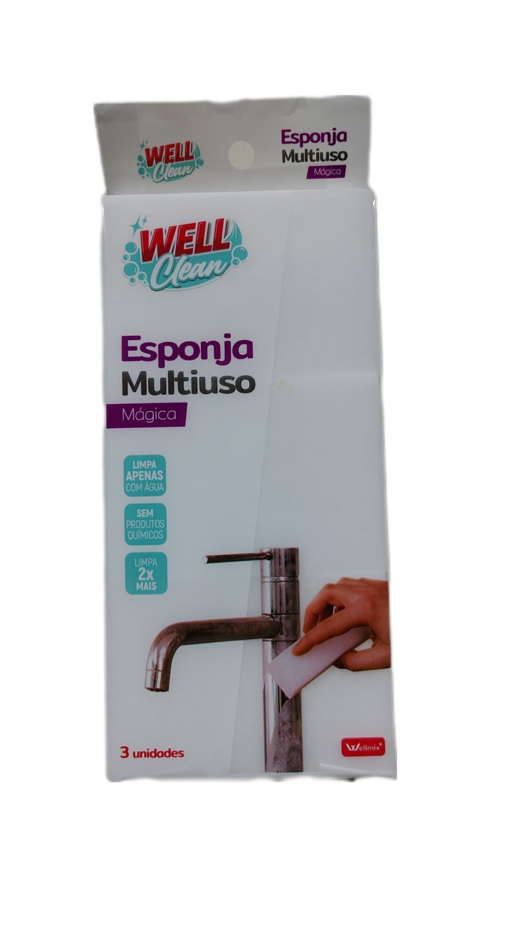  ESPONJA MÁGICA WELL CLEAN C/3 UNI.