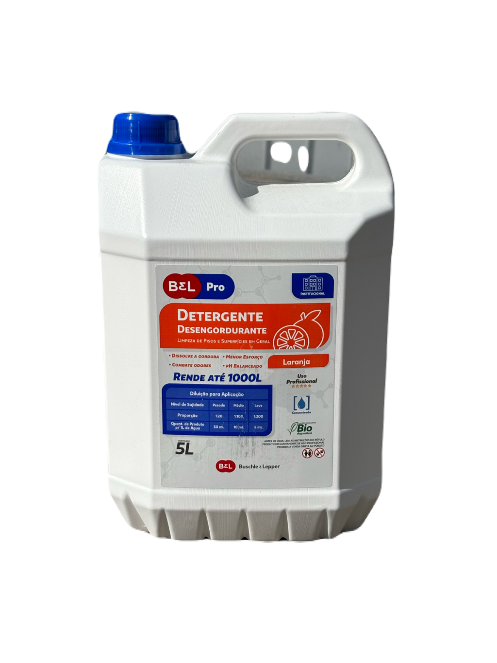 Detergente Desengordurante Belpro - Laranja - 5L