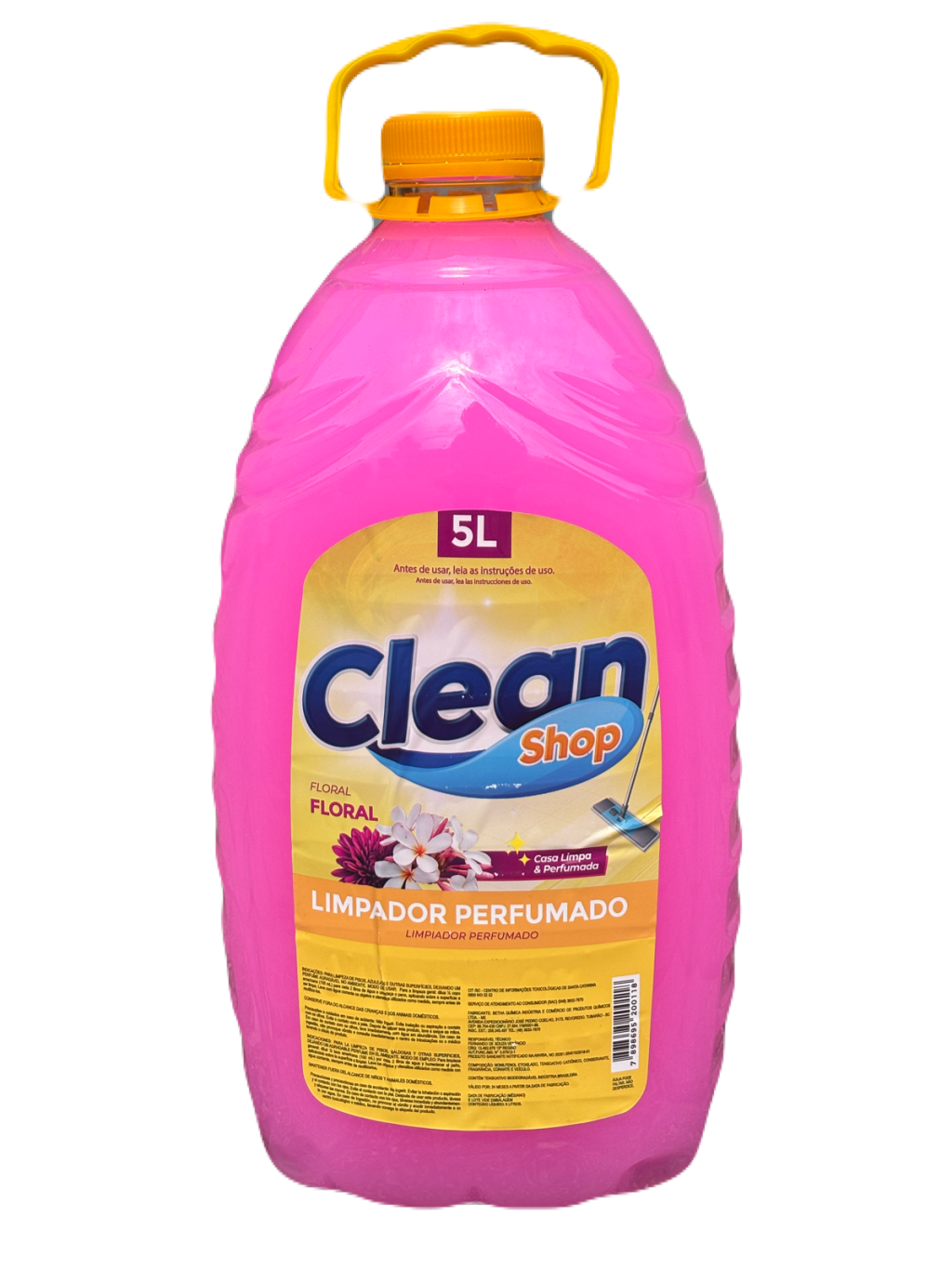 LIMPADOR PERFUMADO FLORAL 5L - CLEAN SHOP (PET)