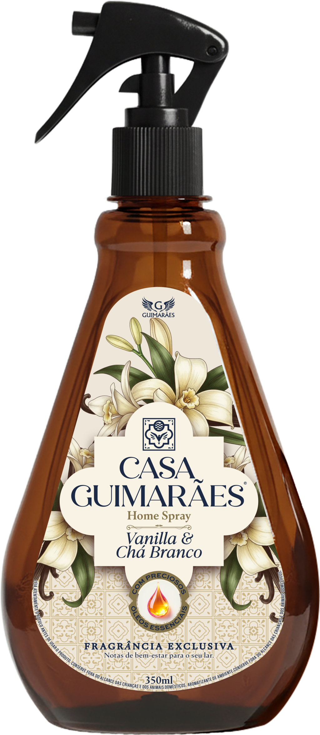 HOME SPRAY VANILLA E CHÁ BRANCO 350ML - GUIMARÃES