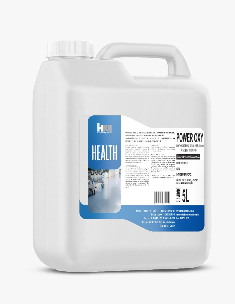 POWER OXY 5L - LIMPADOR OXIGENIO ATIVO (CONCENTRADO)