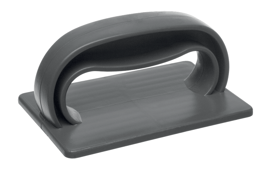 SUPORTE PLASTICO MANUAL - FIBRA BETTAÇO PRETA (PARA LIMPEZA DE CHAPA) - CINZA 1UND.