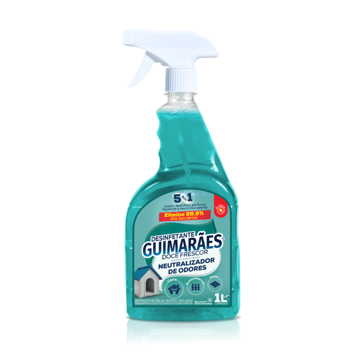 DESINFETANTE NEUTRALIZADOR DE ODORES 1L (PERFUMADO) - GUIMARÃES