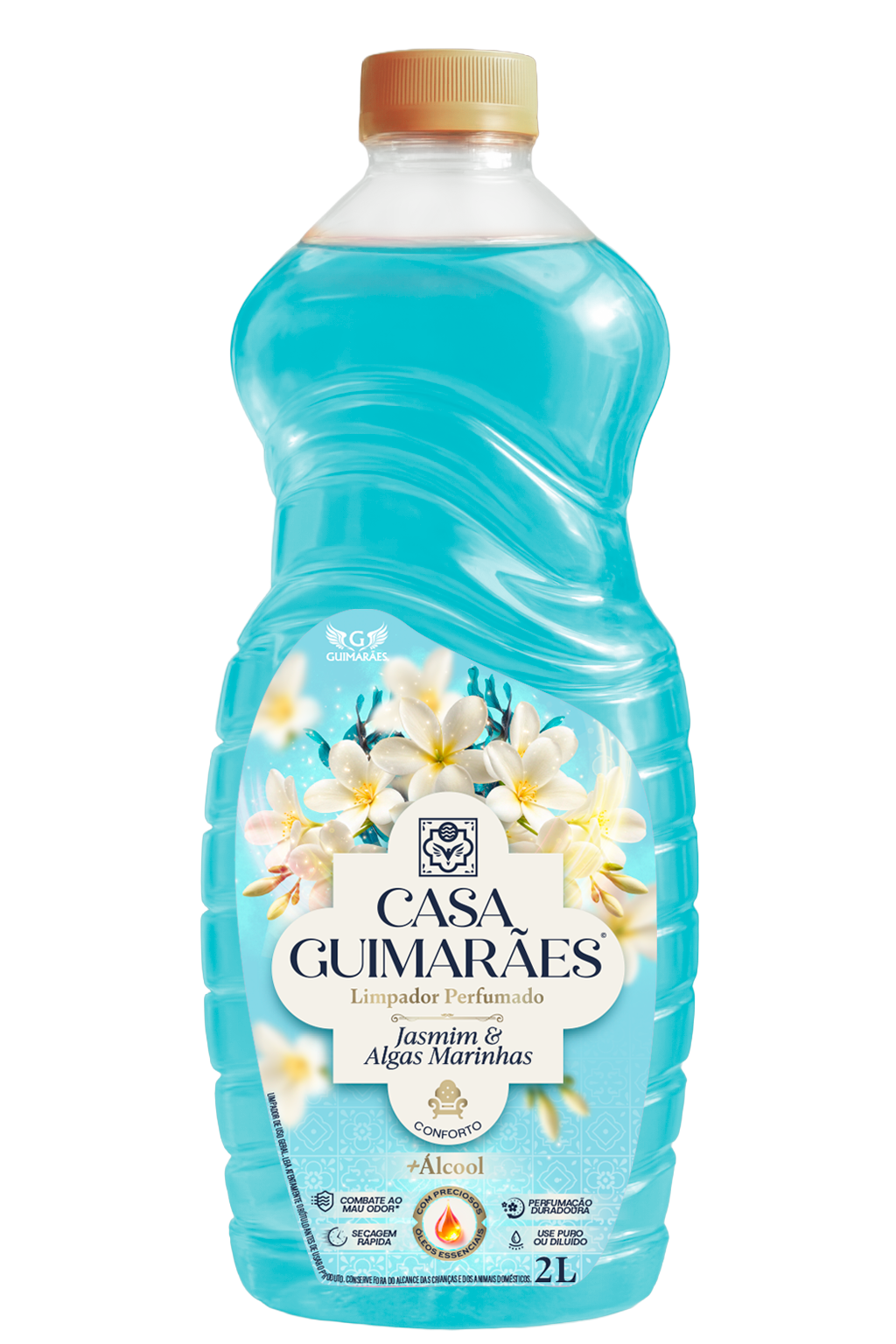 LIMPADOR PERFUMADO 2L - JASMIM E ALGAS MARINHAS (CASA GUIMARÃES)