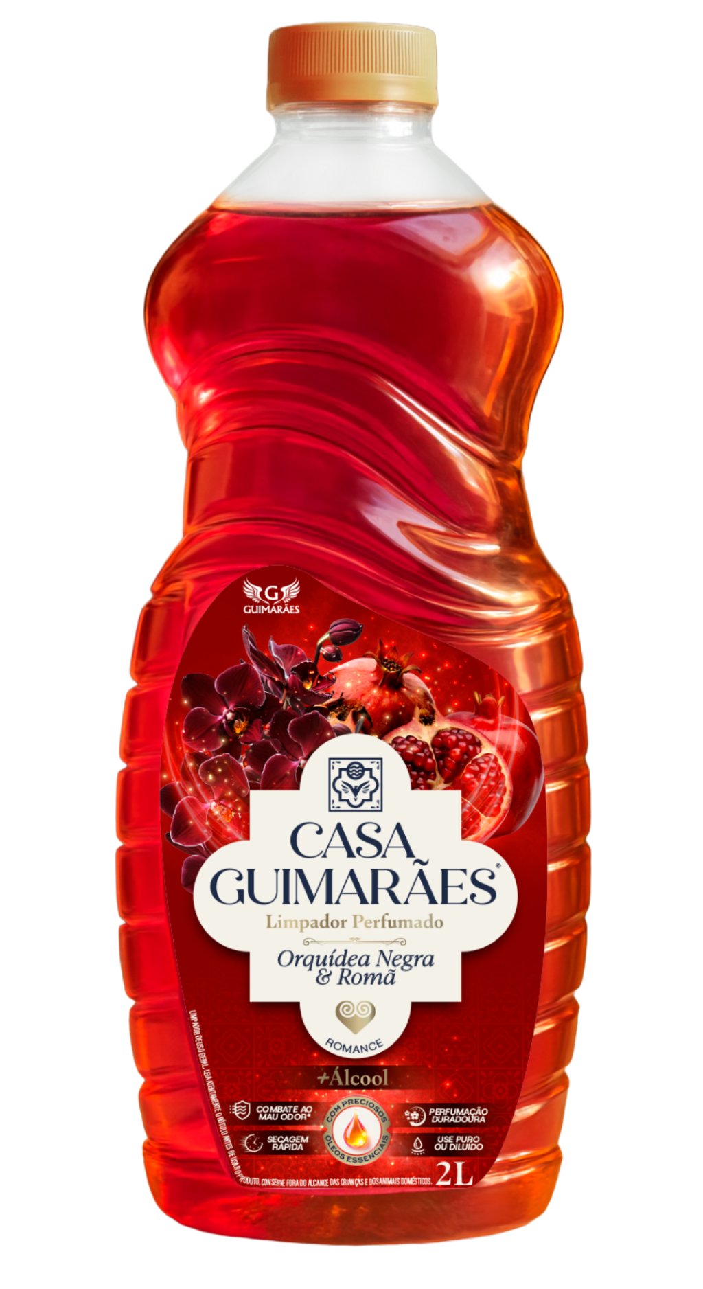 LIMPADOR PERFUMADO 2L - ORQUÍDEA NEGRA E ROMA (CASA GUIMARÃES)