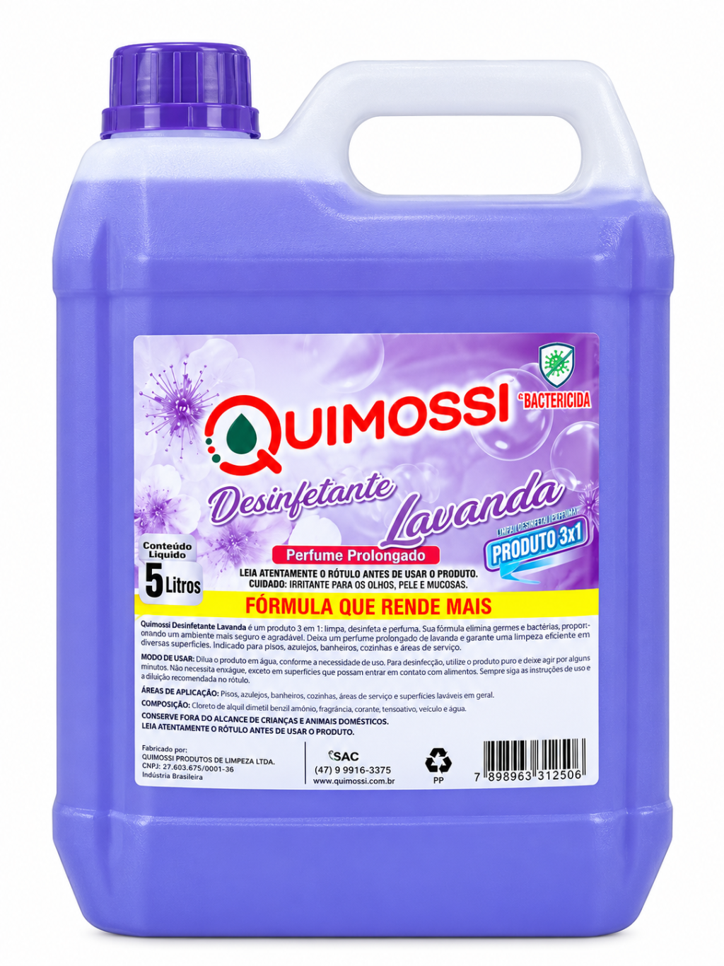DESINFETANTE LAVANDA QUIMOSSI - 5L