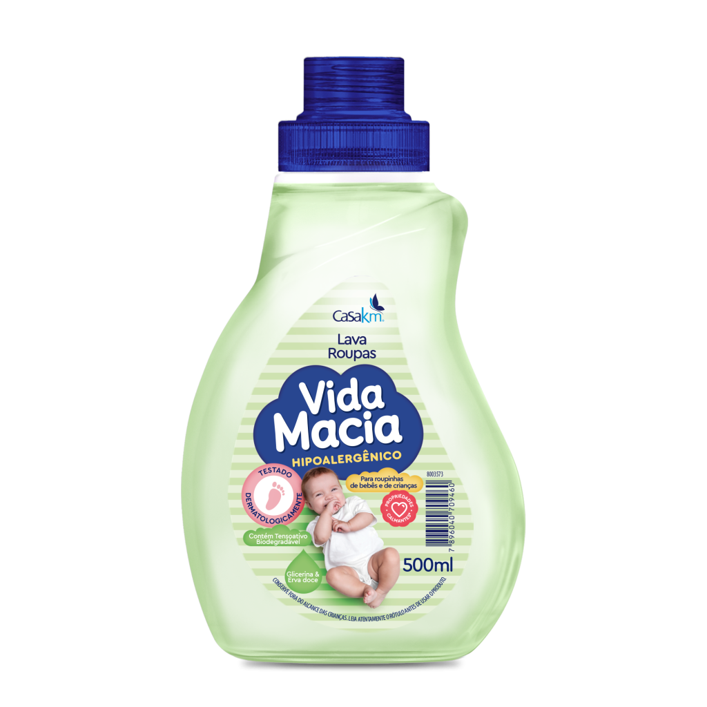 LAVA ROUPAS LIQUIDO ERVA DOCE - VIDA MACIA 500ML