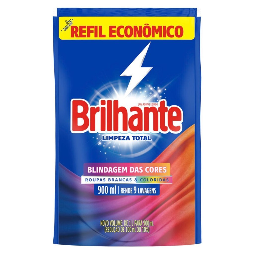 LAVA ROUPA LIQUIDO BRILHANTE 900ML