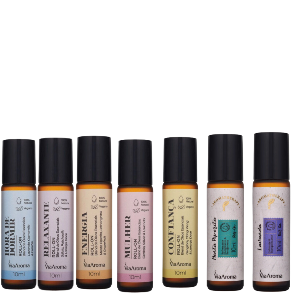Roll-On Blend Óleos Essenciais Via Aroma - 10ml