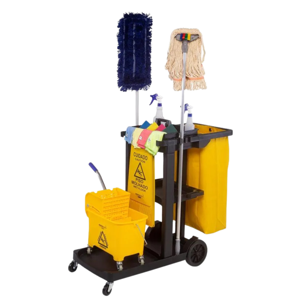 CARRO DE LIMPEZA BASIC BLACK PERFECT C/ ACESSÓRIOS 