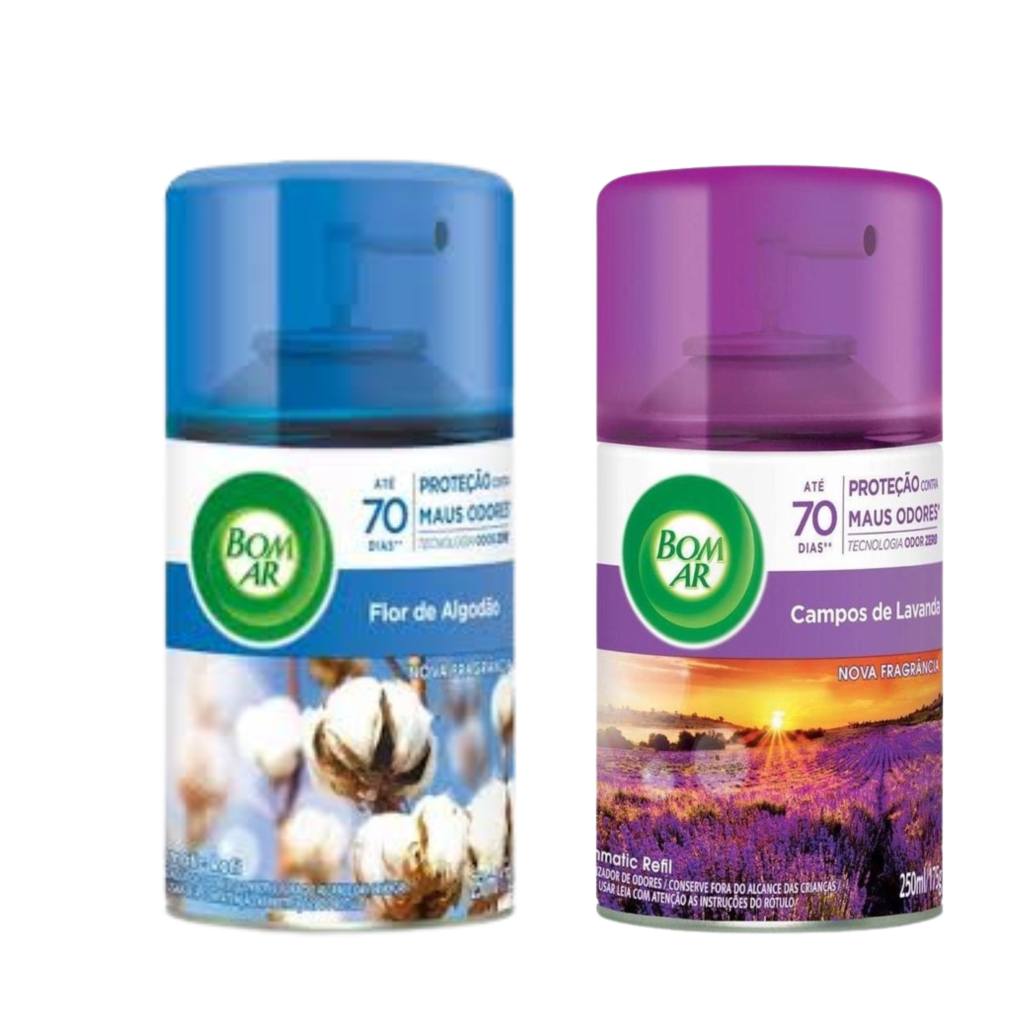 REFIL AROMATIZANTE BOM AR FRESHMATIC FLOR DE ALGODÃO 250 ML