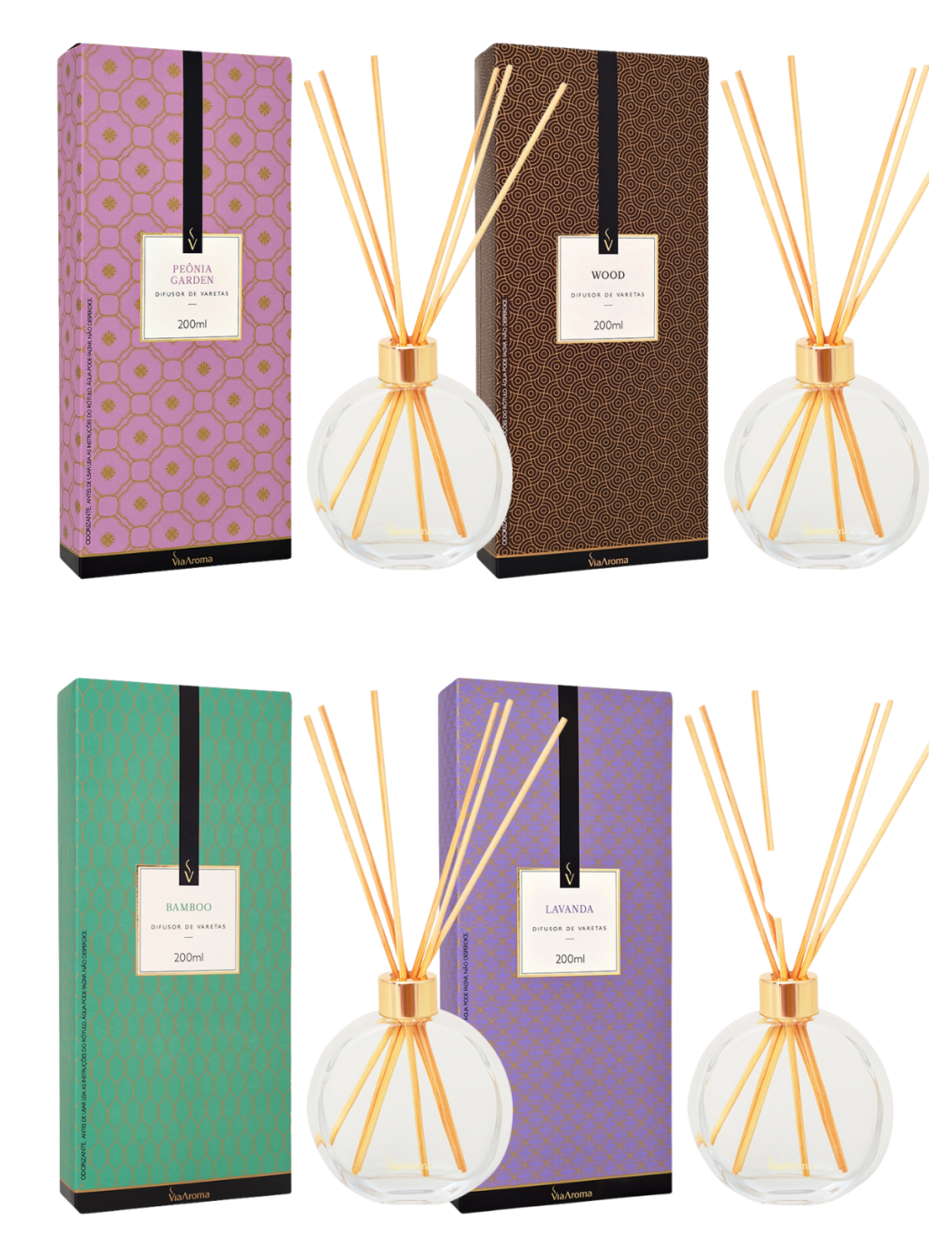 DIFUSOR DE VARETAS VIA AROMA 200ML
