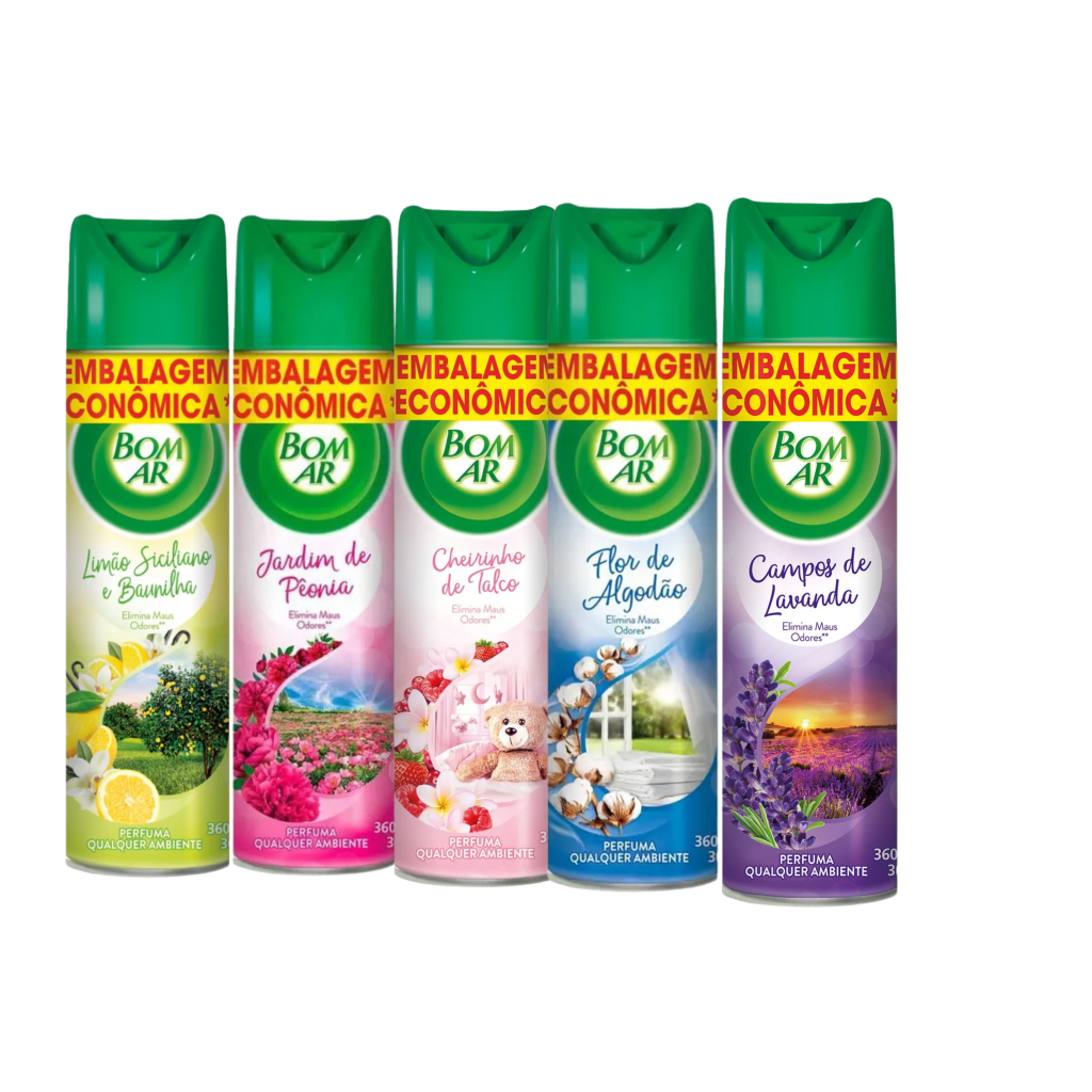 ODORIZADOR DE AMBIENTES BOM AR SPRAY 360ML 