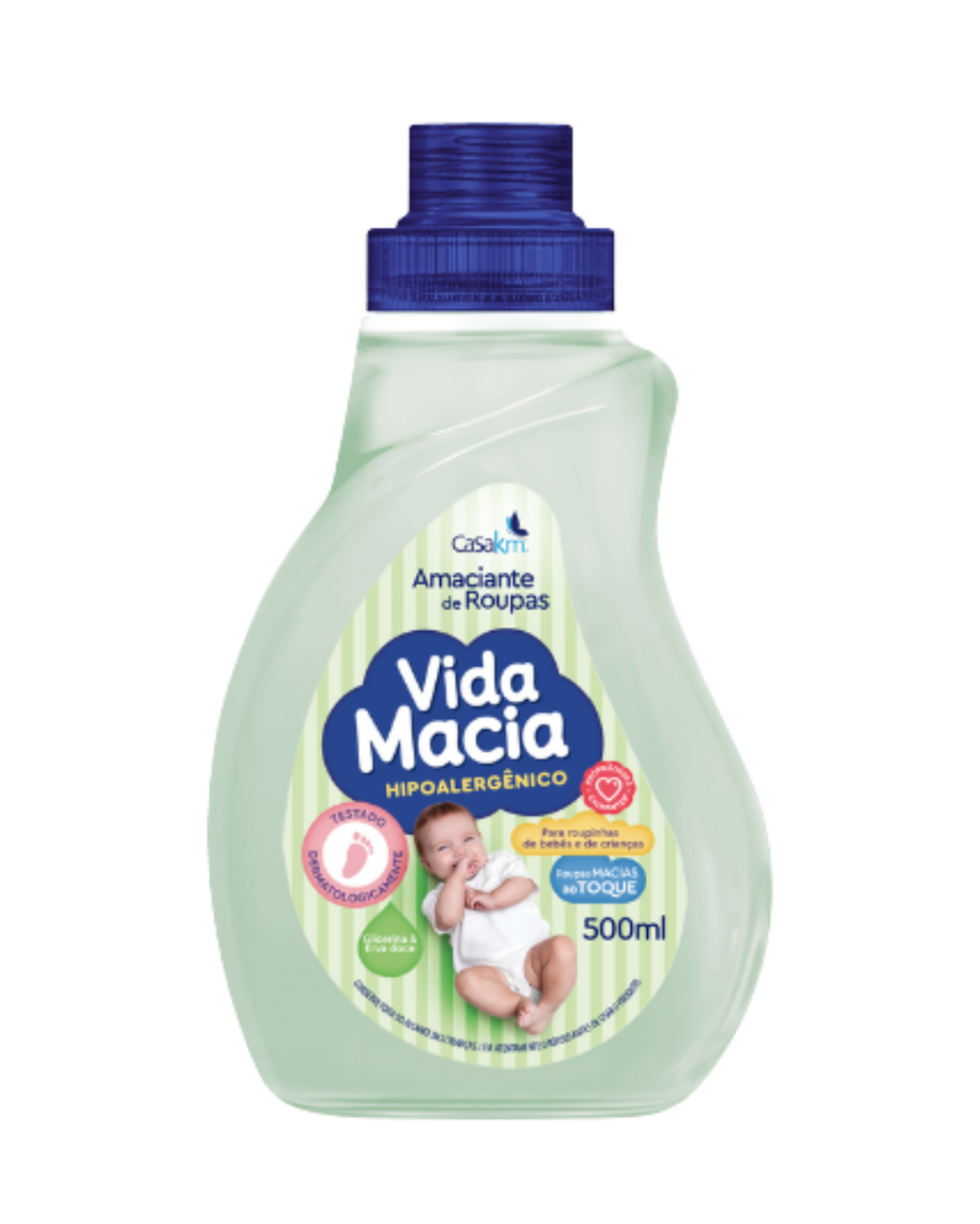 AMACIANTE DE ROUPAS HIPOALERGÊNICO VIDA MACIA 500ML
