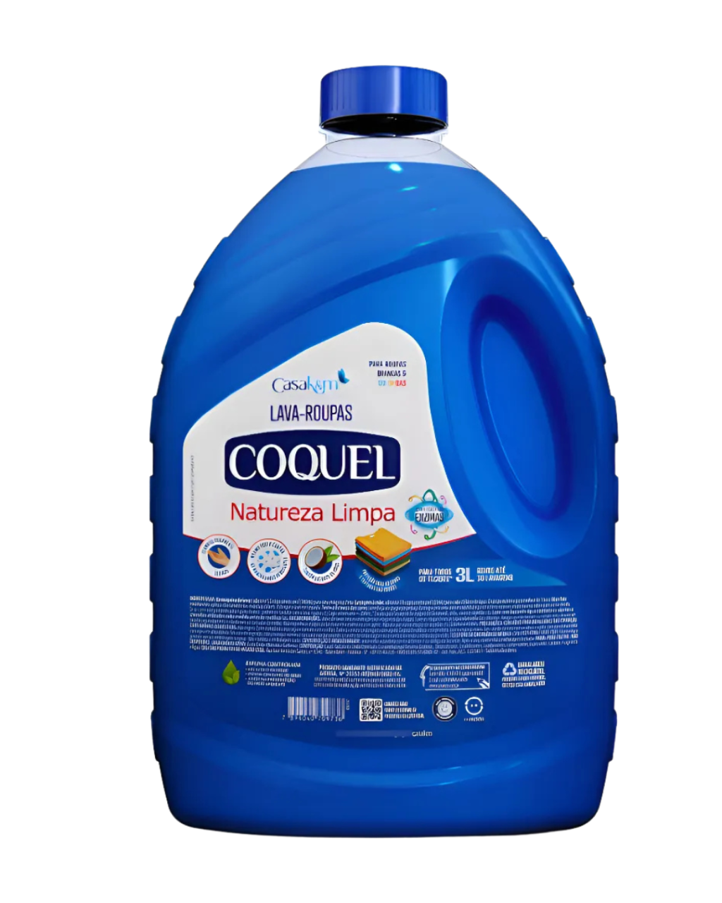 LAVA ROUPAS LIQUIDO COQUEL NATUREZA LIMPA 3L