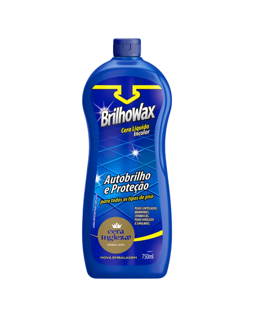 CERA LÍQUIDA INCOLOR INGLEZA BRILHOWAX 750ML