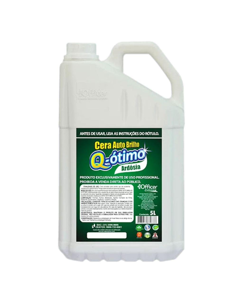 CERA LÍQUIDA AUTO BRILHO VERDE ARDOSIA Q-ÓTIMO 5L