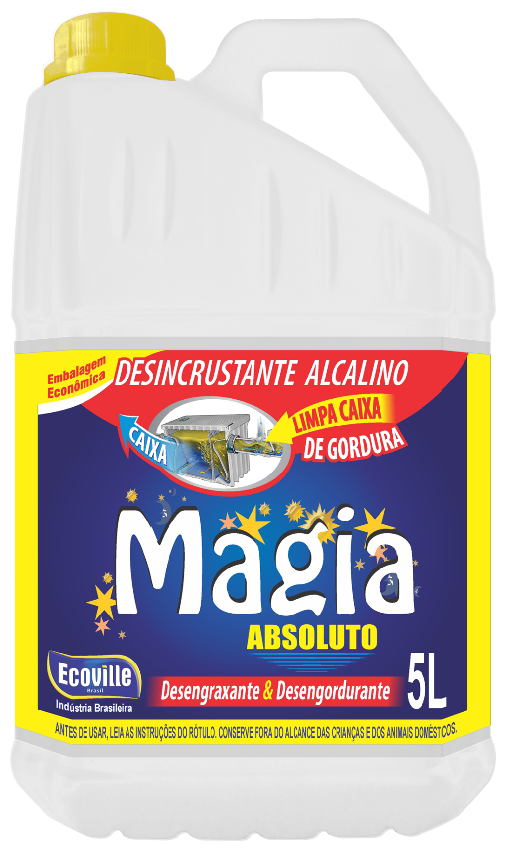 MAGIA LIMPA CAIXA DE GORDURA 5LT