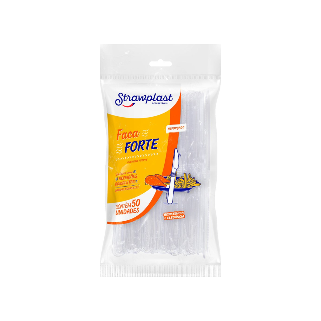 FACA STRAW. L.FORTE CRISTAL C/ 50 UN