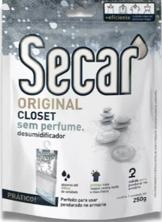 DESUMIDIFICADOR SECAR ORIGINAL CLOSET SEM PERFUME 250G