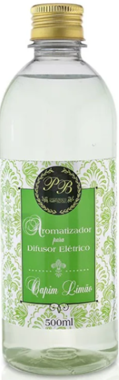 AROMATIZADOR PARA DIFUSOR ELETRICO 500 ML CAPIM LIMAO