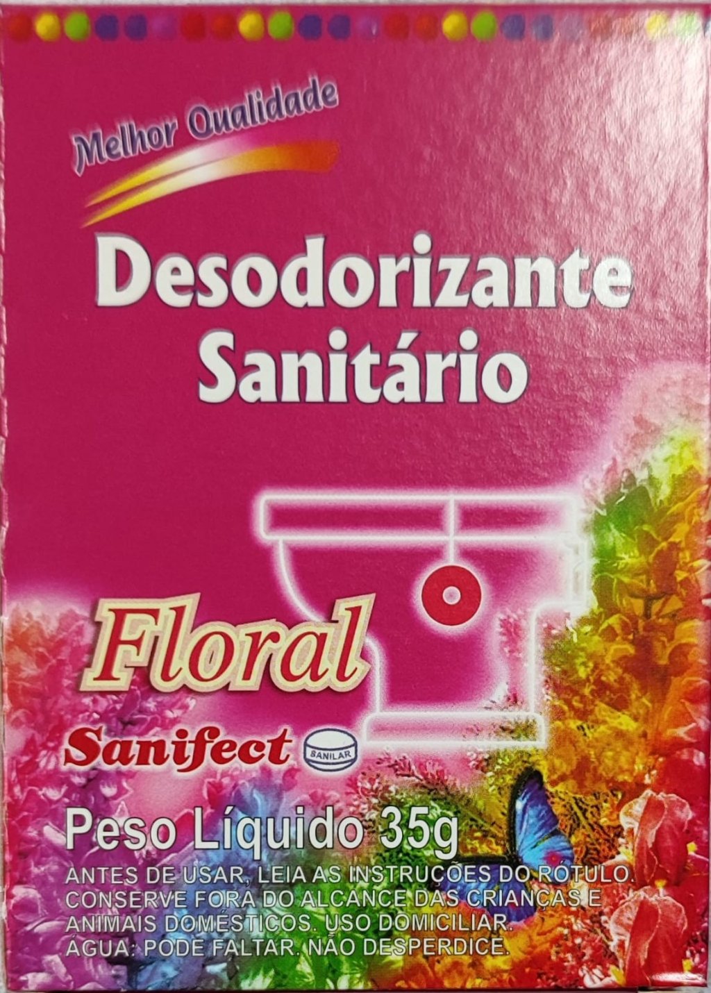 PEDRA SANITARIA SANIFECT FLORAL 35G