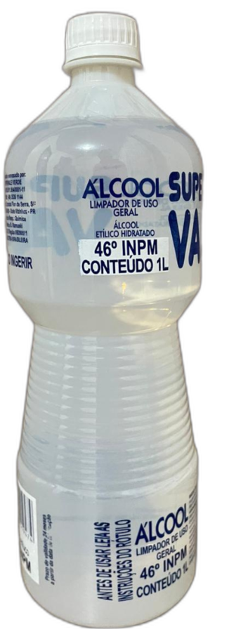 ALCOOL ETILICO 46 INPM 1LT