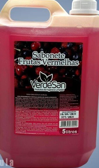 	SABONETE LIQUIDO FRUTAS VERMELHAS 5L