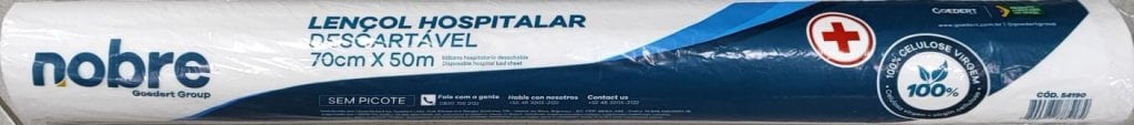 LENCOL HOSPITALAR CELULOSE 50MX70CM