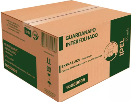 Guardanapo Lanche FS Ipel Lanche ELX 9cm x 20,5cm 17g - 14400 Fls