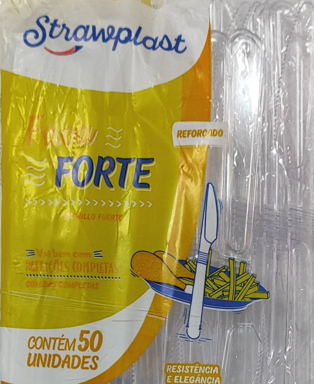 	FACA STRAW. L.FORTE CRISTAL C/ 50 UN