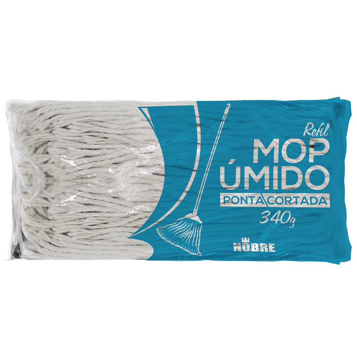 	MOP UMIDO REFIL 340G PONTA CORTADA NOBRE