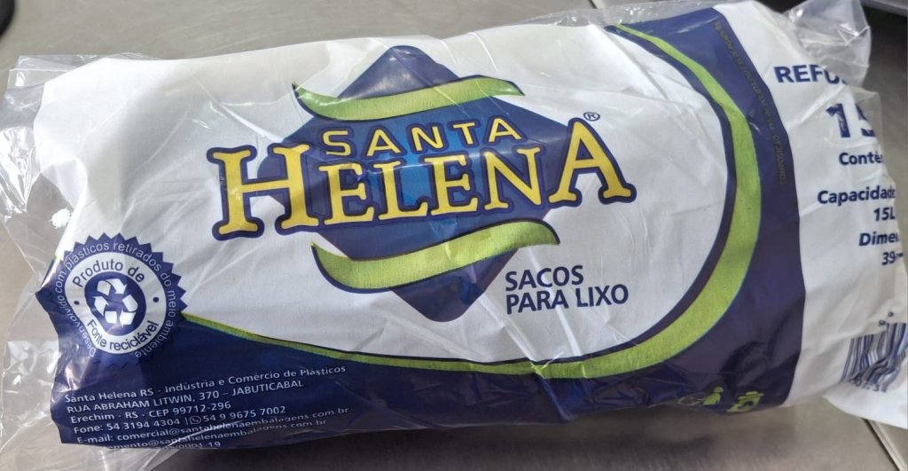 SACO DE LIXO ROLO 15 LT C/100 UN-PLASTIC