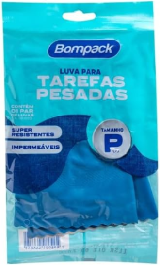 LUVA BOMPACK VERNIZ AZUL P