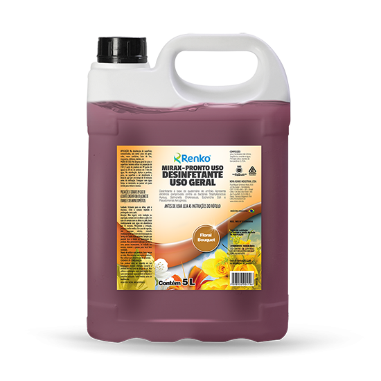 MIRAX DESINF PRONTO USO MARINE ,FLORAL BOUQUET,HERBAL 5L
