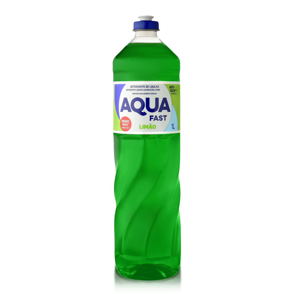 	DETERGENTE AQUAFAST MACA,LIMAO,NEUTRO,CLEAR 1L