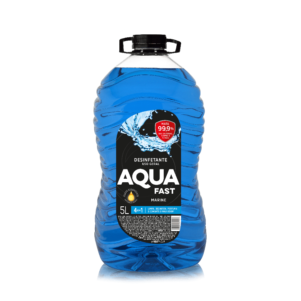 	DESINFETANTE AQUAFAST PAIXAO, CAMPOS LAVANDA, MARINE 5L