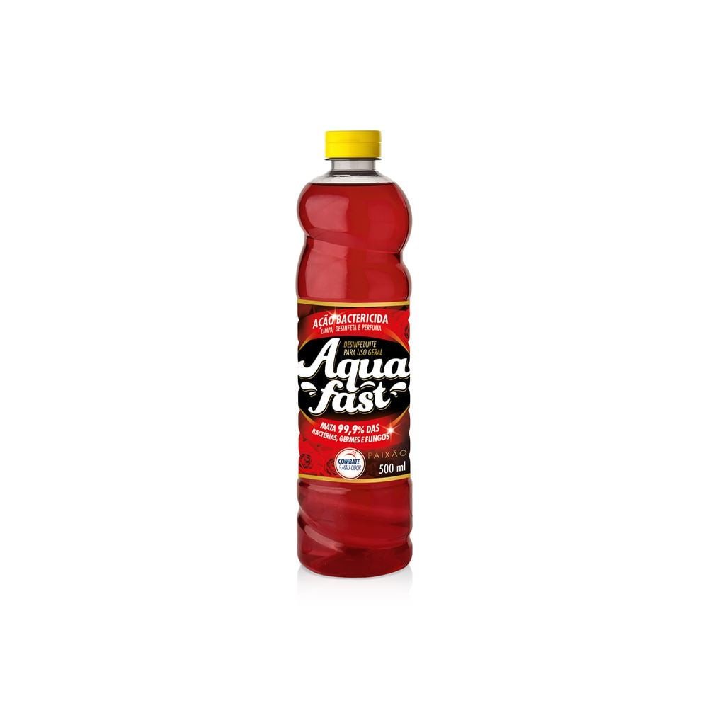 DESINFETANTE AQUAFAST CAMPOS LAVANDA, PAIXÃO 500ML