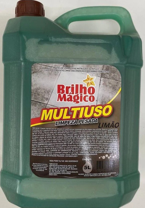 LIMPADOR MULTIUSO BRILHO MAGICO LIMAO 5LT